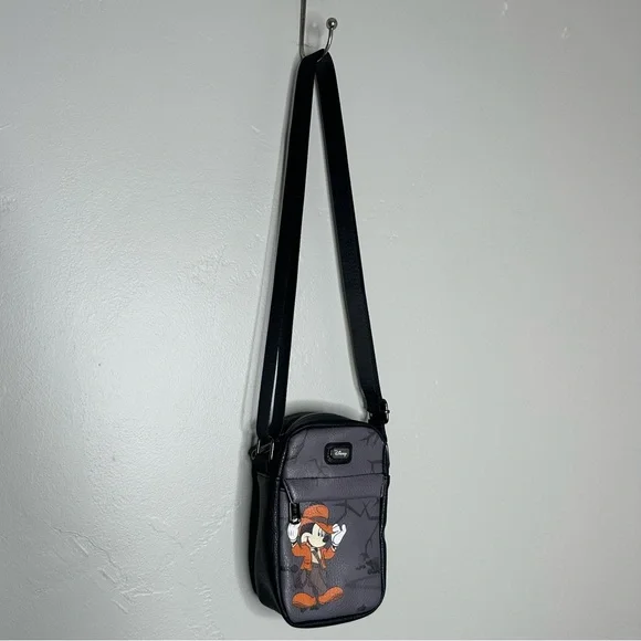 Disney Gray and Black Messenger Canera Bag with Mickey Mouse Design - Picture 2 of 5